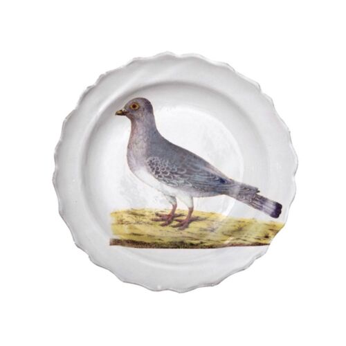 John Derian Bird Deep Plate Wild Dove