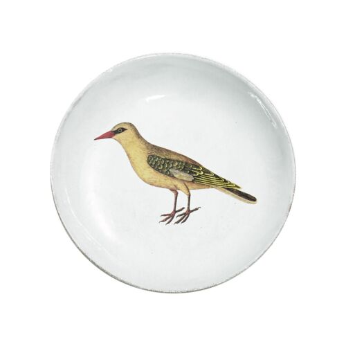 John Derian Bird Soup Plate Yellow