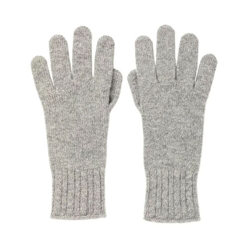 Johnstons of Elgin Cashmere Gloves Light Grey