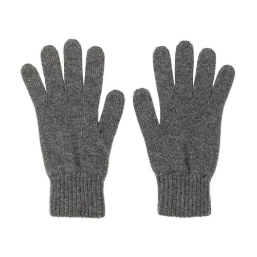 Johnstons of Elgin Cashmere Gloves Mid Grey