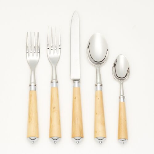 French Flatware Julia Boxwood Stainless 5-Piece Setting