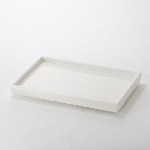 Lacquer White Vanity Tray