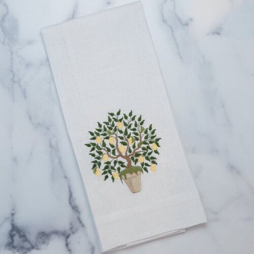Linen Towel Lemon Tree
