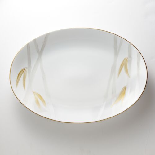 Marie Daage Indochine Gold Oval Platter