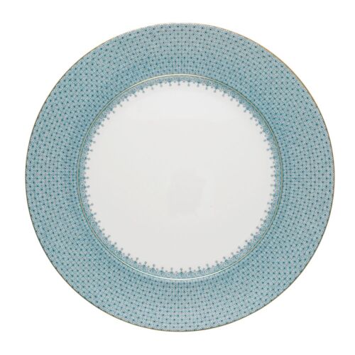 Mottahedeh Lace Charger Turquoise
