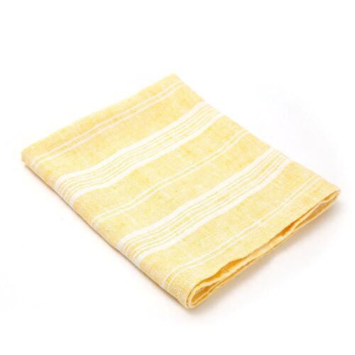 Multistripe Yellow Hand Towel
