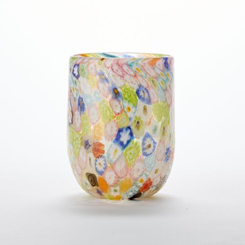 Murrine Glass Tumbler Multicolor Pastel