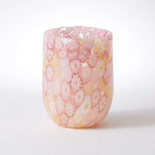 Murrine Glass Tumbler Pink