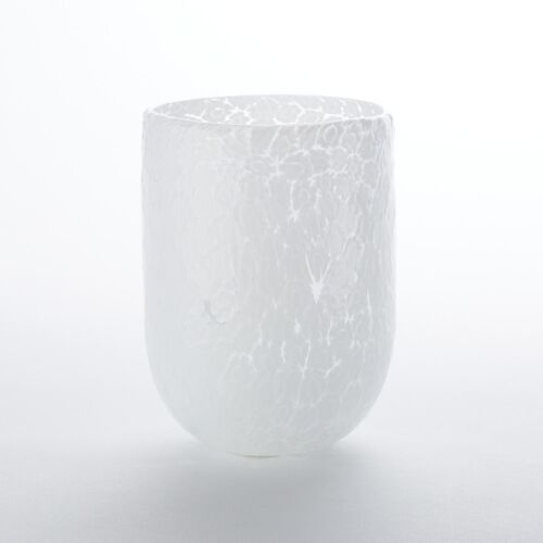 Murrine Glass Tumbler White