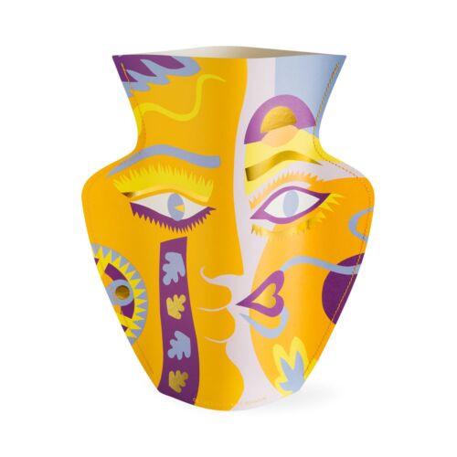Paper Vase Olimpio Orange