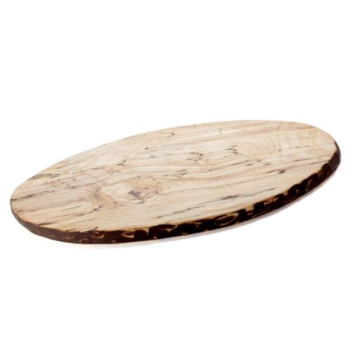 Peterman Spalted Wood Serving Board Oval Large