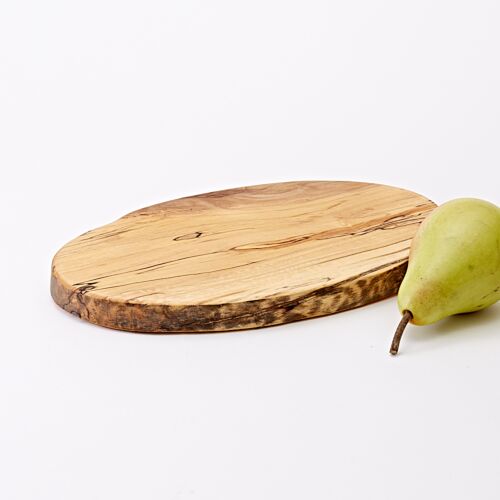 Peterman Maple Spalted Wood Serving Board Oval XSmall