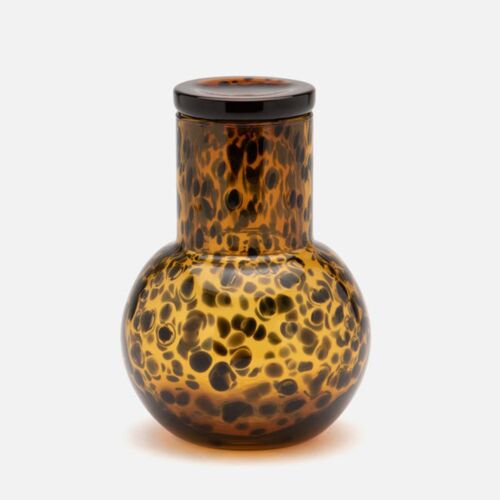 Pigeon & Poodle Glass Lausanne Carafe Tortoise Shell