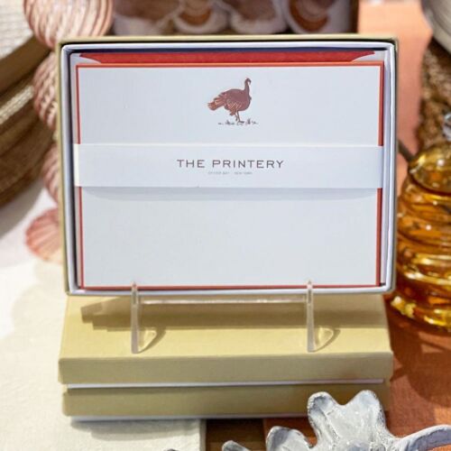 The Printery Stationery Set/10 Note Card Turkey