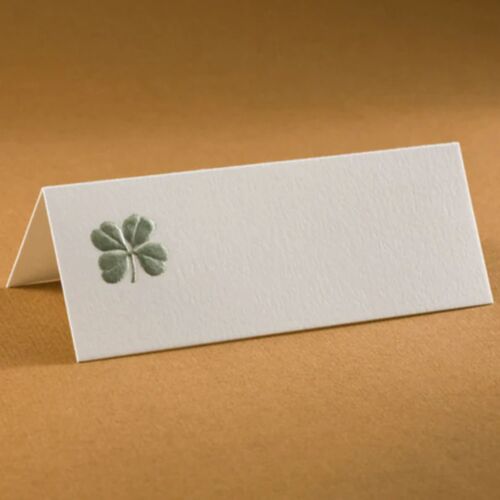 The Printery Stationery Set/10 Place Card Clover