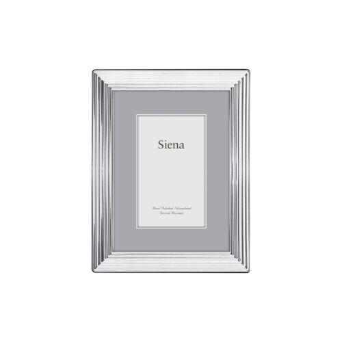 Tizo Siena Ridged Silver Plate Frame 4x6"