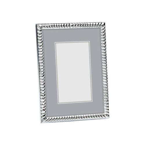 Tizo Siena Spiral Silver Plate Frame 5x7"
