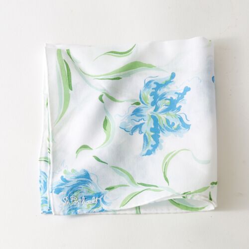 D. Porthault Handkerchief Printed Tulipe Perroquet