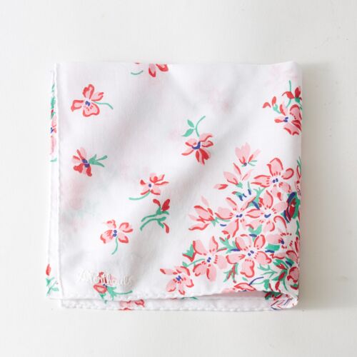 D. Porthault Handkerchief Printed Voilettes Pink