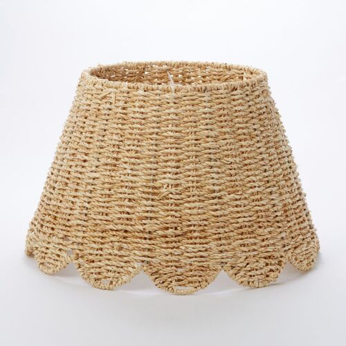 Woven Scalloped Lamp Shade Large