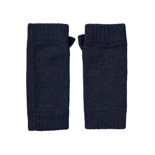 Johnstons of Elgin Cashmere Wrist Warmers Navy
