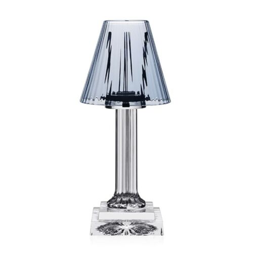WYC Glass Carmen Candle Lamp Ocean Blue 12"
