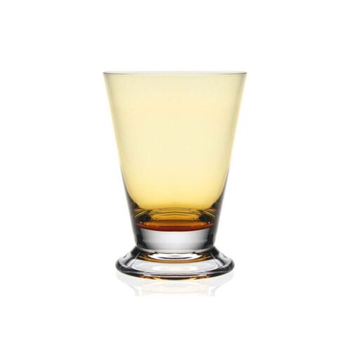 WYC Glass Fanny Old Fashioned Tumbler Amber