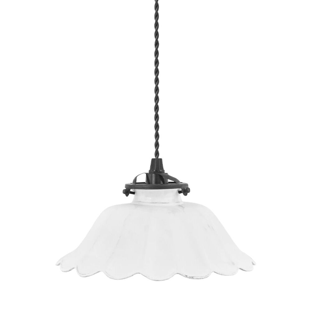 Astier de Villatte Pendant Light Marguerite Medium with Canopy