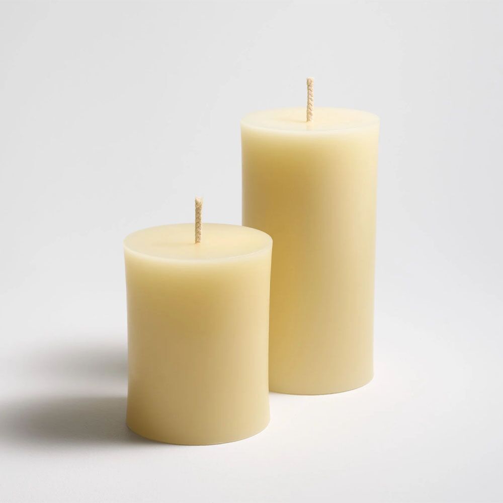 GREENTREE HOME Beeswax Pillar Candles - Thumbnail 4