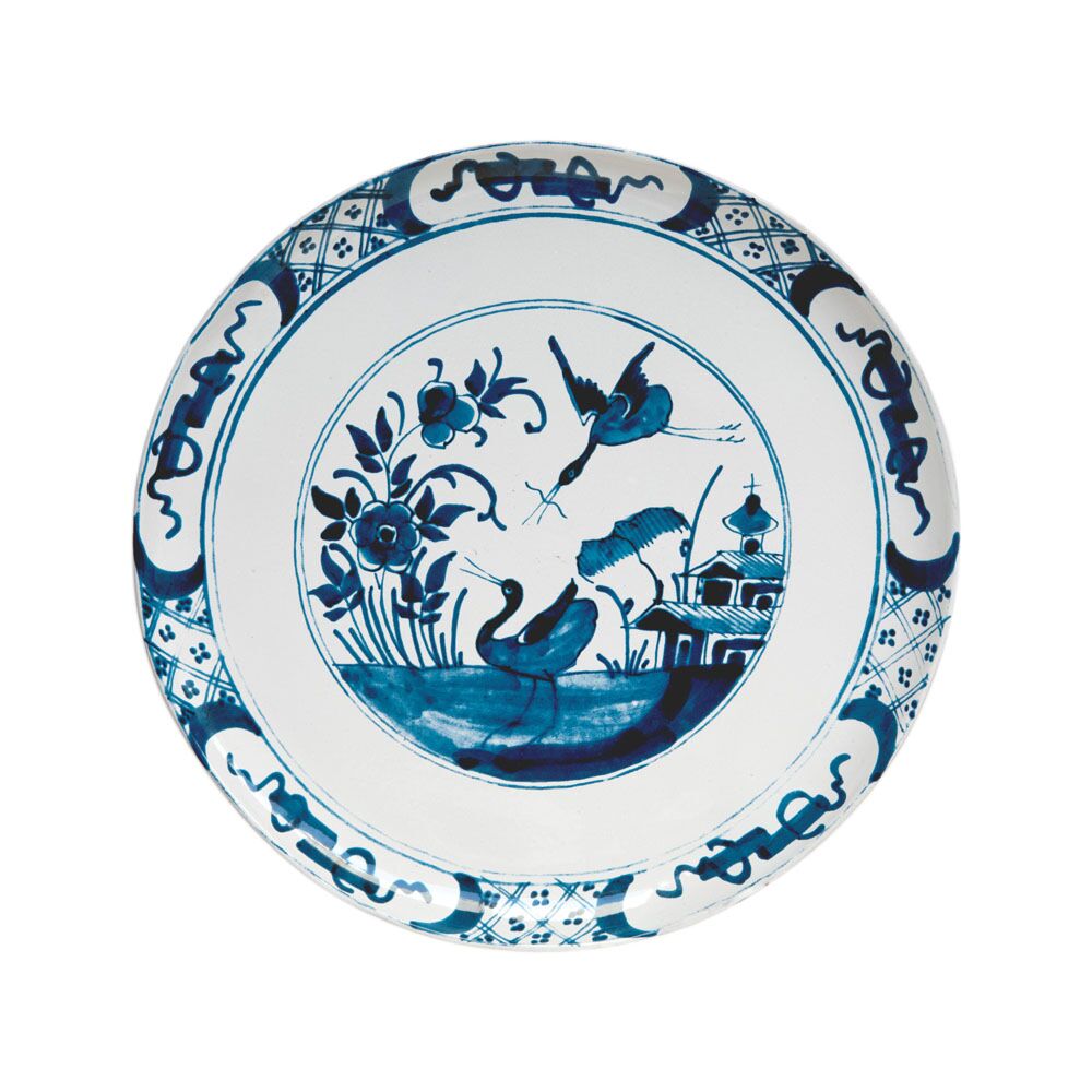 John Derian Large Pond Heron Dinner Plate