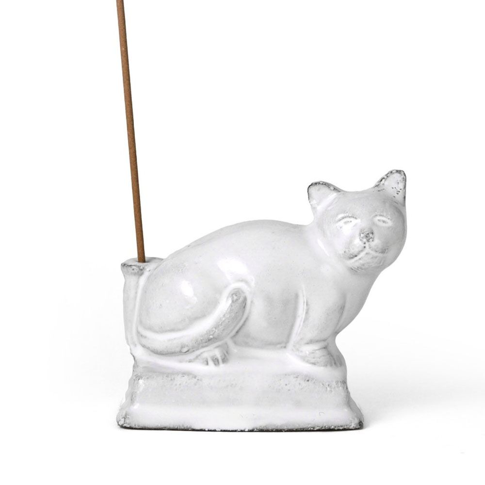 Astier de Villatte Incense Holder Minou Cat