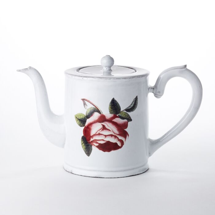 John Derian Rosa Teapot