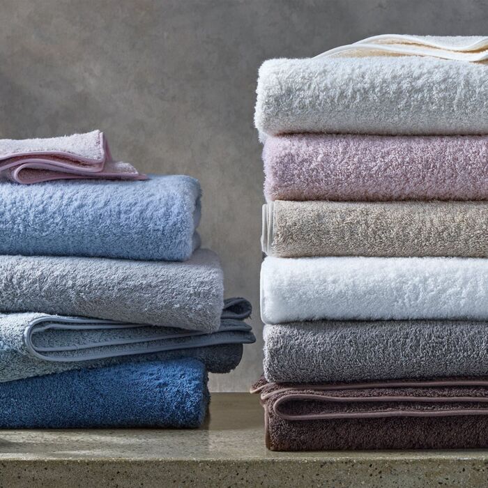 Matouk Towel Collection Cairo Straight Edge Blush Blush
