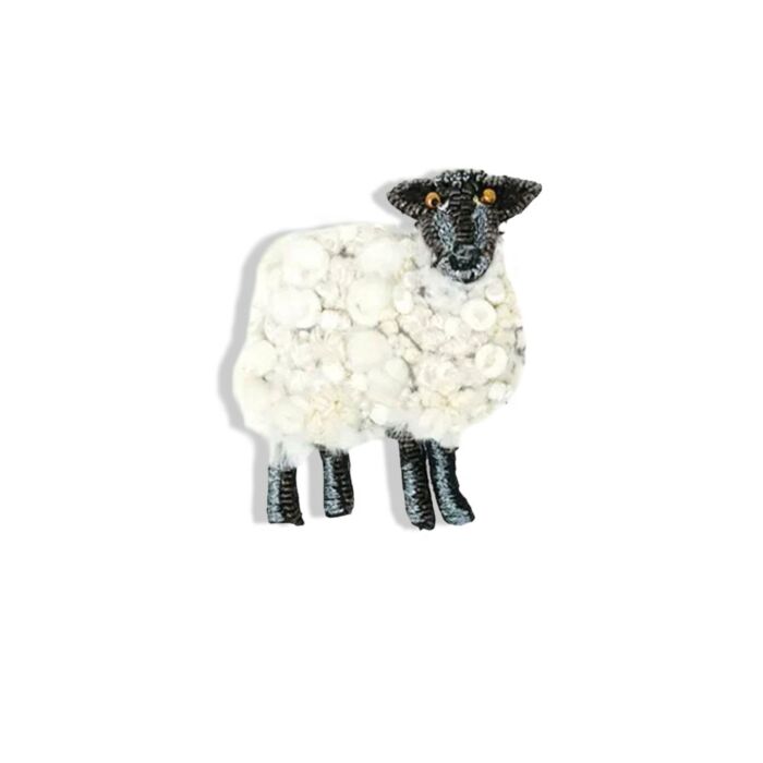 Artisan Brooch Pin Sheep