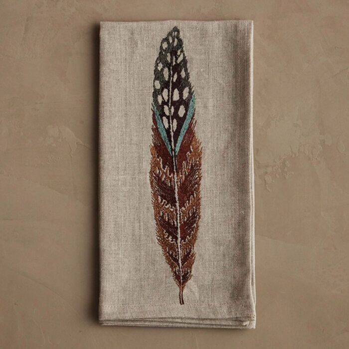 NAPKIN Forever Feather 500th Limited – Füller Aus Birnenholz Mit Edelstahl-Sockel, Limitierte Edition – Elegantes Schreibgerät Für Sammler & Liebhaber