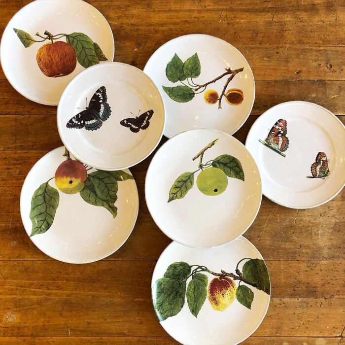 John Derian & Astier de Villatte 皿 6枚セット Astier de Villatte John Derian｜皿・器｜オルネ ド フォイユ