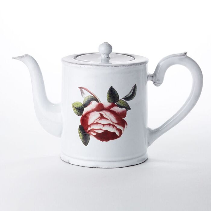 John Derian Rosa Teapot