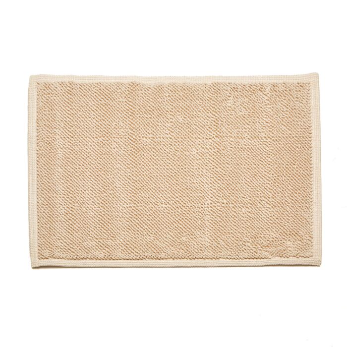 Mastro Raphael Bath Rug Plain Unito Ecru 19x29