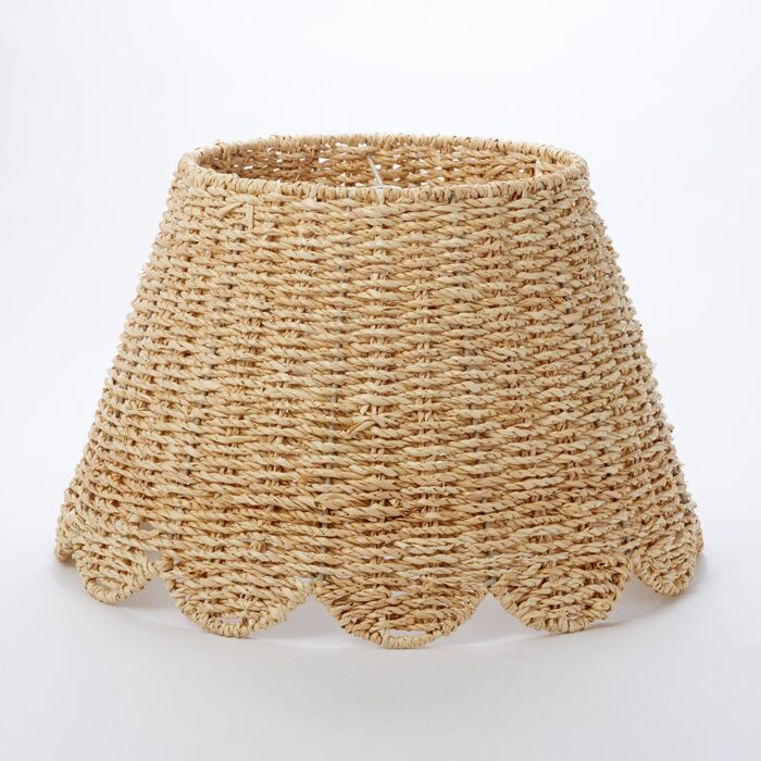 Woven Scalloped Lamp Shade Large