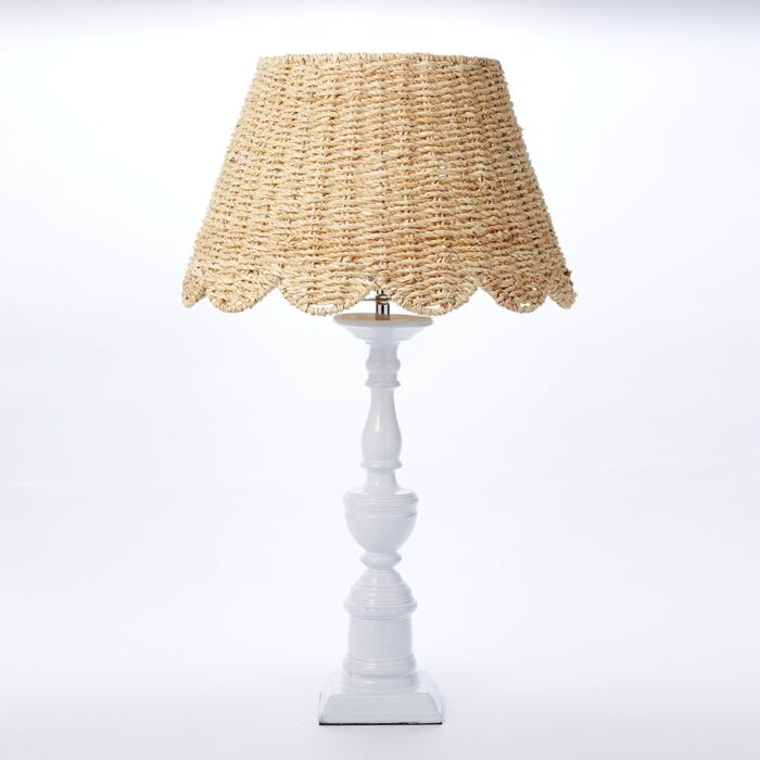 Woven Scalloped Lamp Shade Large