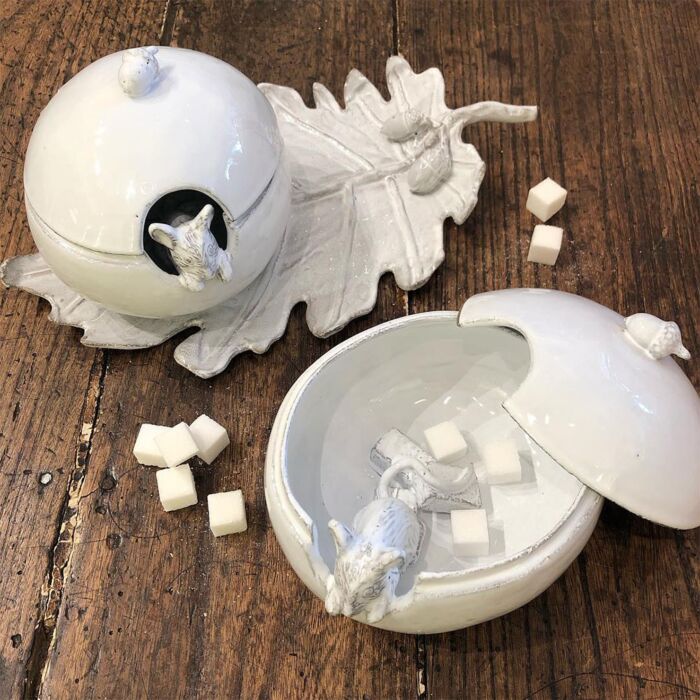 Astier de Villatte Serena シュガーボウル 未使用品 Serena Mouse Sugar Bowl