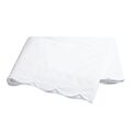 Matouk Butterfield White Queen/Full Flat Sheet - 94x112