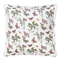 Matouk Baudin Butterfly Pink Quilted Euro Sham - 27x27