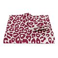 Matouk Iconic Leopard Crimson Tablecloth 70x108