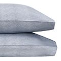Matouk Jasper Steel Blue King Pillowcase/Pair - 21x40