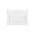 Matouk Lowell White & White Boudoir Sham - 12x16