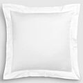 Matouk Nocturne White Euro Sham - 27x27