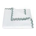 Matouk Stella Green Queen/Full Flat Sheet - 90x96