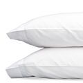 Matouk Nocturne White King Pillowcase/Single - 21x41