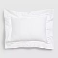 Matouk Nocturne White Standard Sham - 21x27